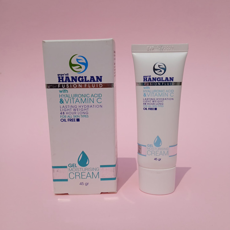 ژل کرم مرطوبکننده هنگلان مدل Fusion Fluid حاوی هیالورونیک اسید و ویتامین C وزن 45 گرم