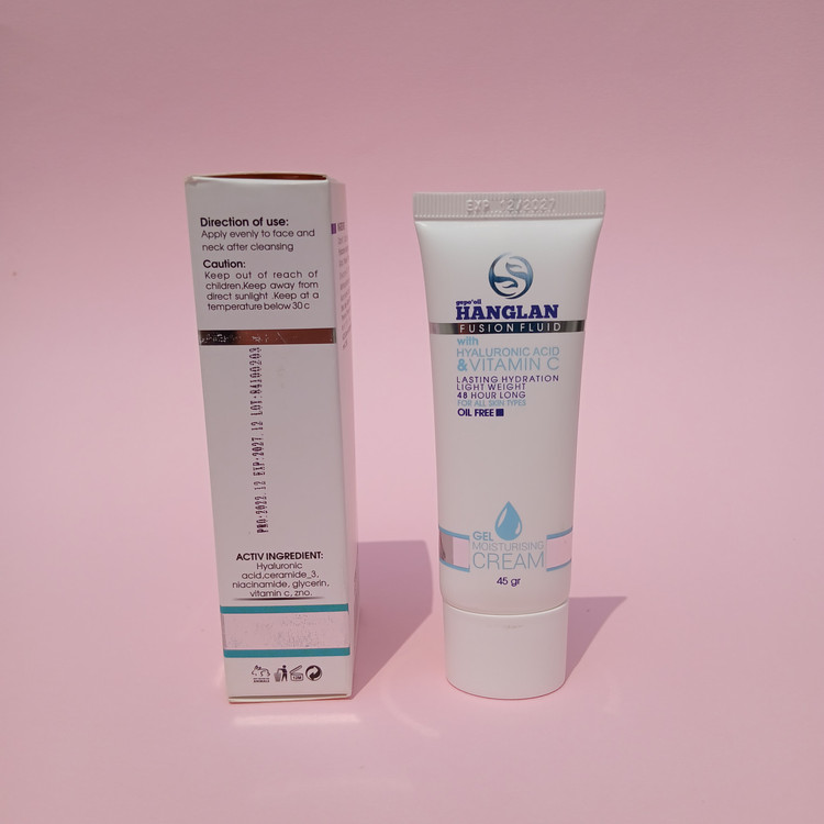 ژل کرم مرطوبکننده هنگلان مدل Fusion Fluid حاوی هیالورونیک اسید و ویتامین C وزن 45 گرم